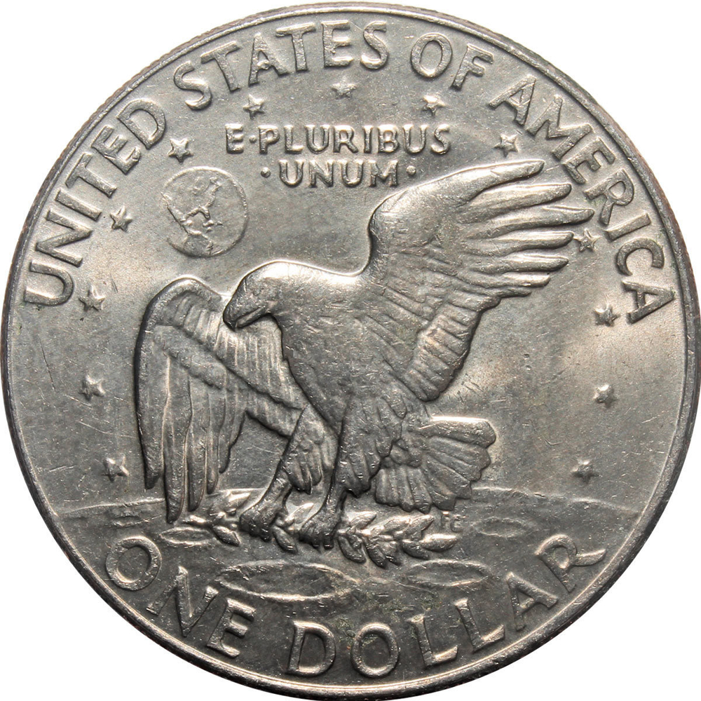 1 доллар 1974 (D) США Эйзенхауэр (Лунный). XF