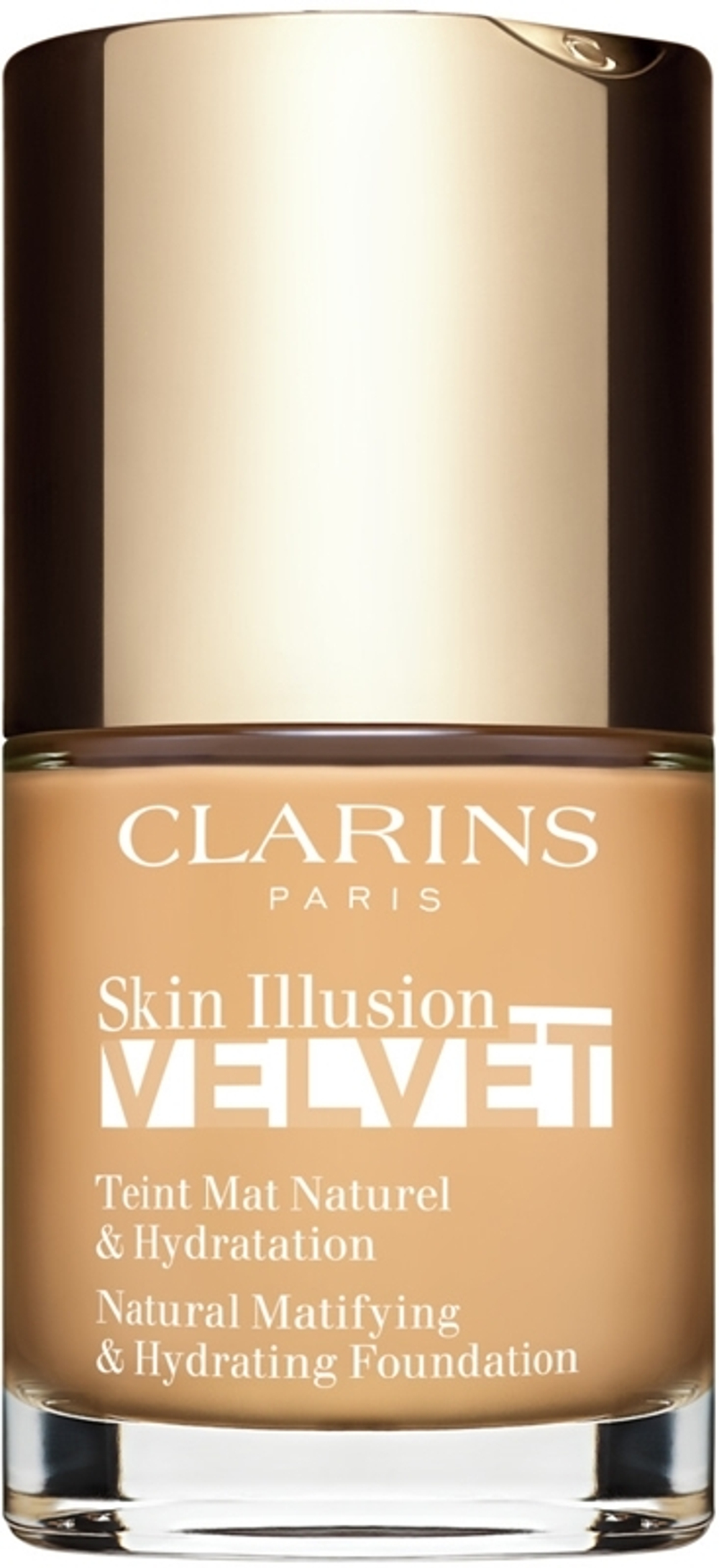 Clarins Skin Illusion Velvet - Жидкая тональная основа с матовым финишем и питательным эффектом, 30 ml