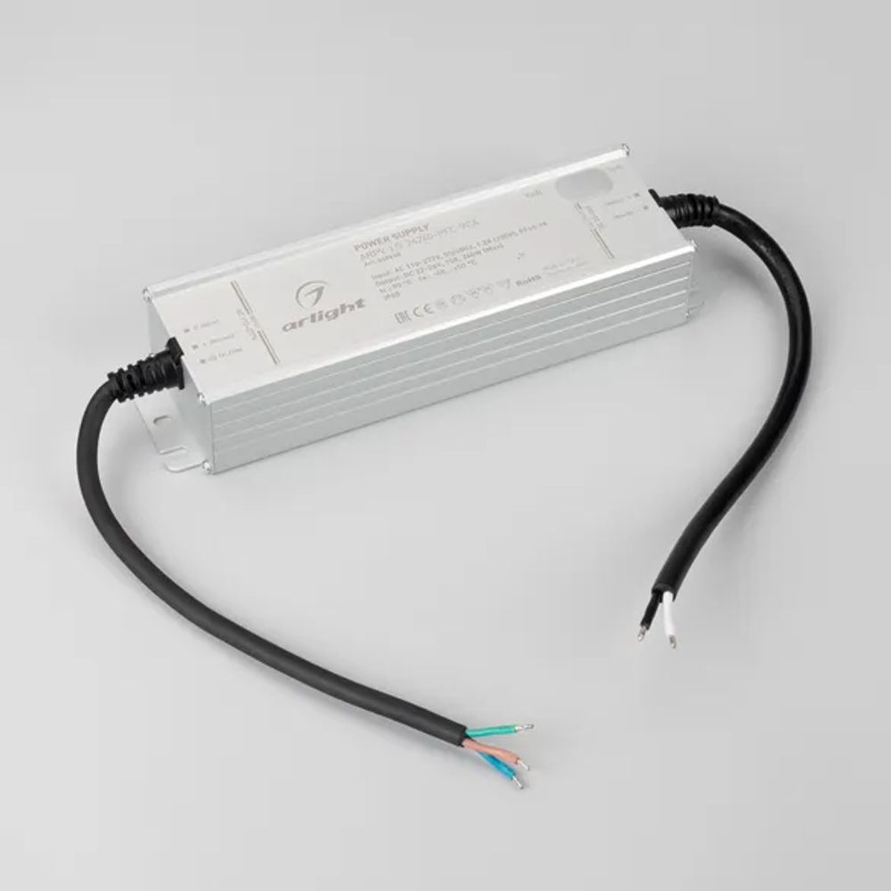 Блок питания ARPV-LG-24240-PFC-VCA (22-26V, 10A, 240W) (Arlight, IP65 Металл, 5 лет) 049618