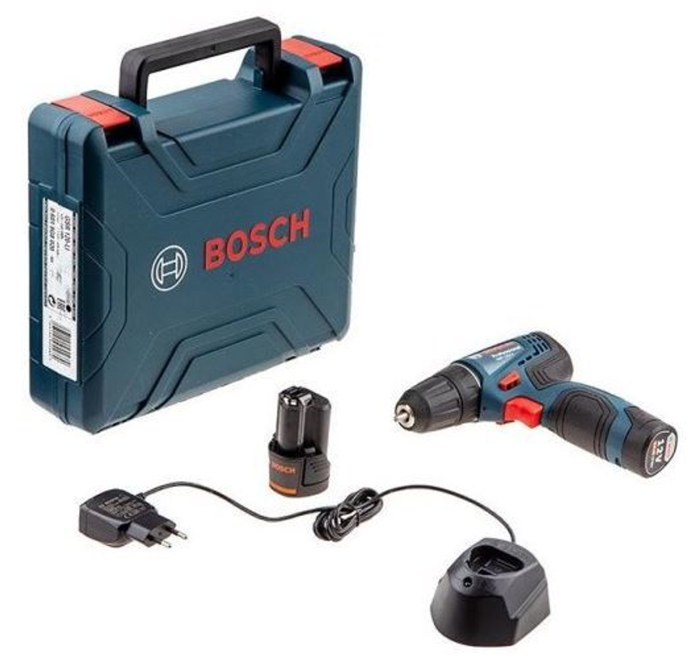 Аккумуляторная дрель-шуруповерт BOSCH GSR 120-Li 2x 2.0 Aч 30/14 Нм 06019G8020
