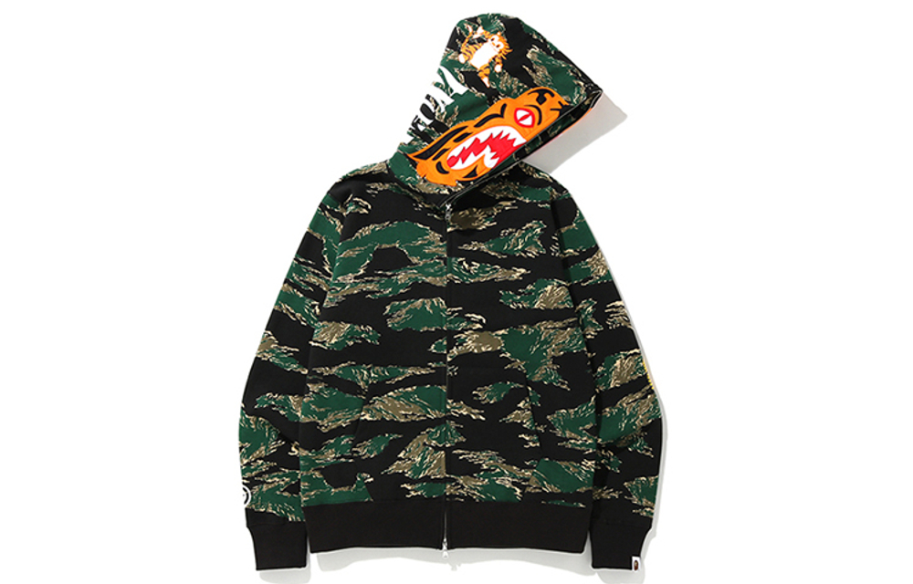 A Bathing Ape Tiger Camo Tiger Full Zip Худи