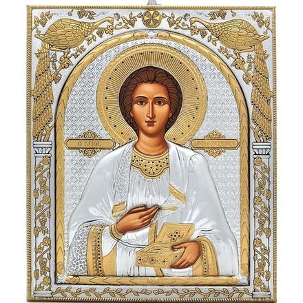 Серебряные иконы Пантелеймона Целителя