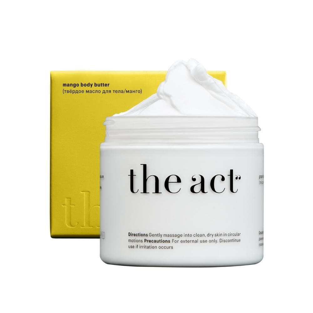 Увлажняющий органический крем-баттер для тела "Манго" THE ACT Mango Body Butter 180 г