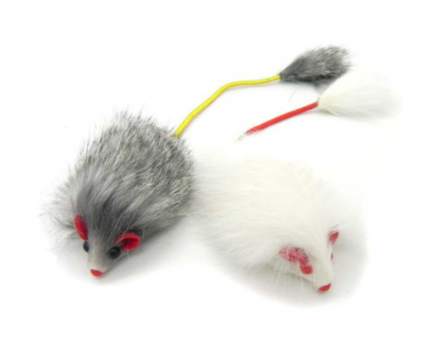 Игрушка для кошек Мышка натуральный мех арт.10922-6123 Код269489