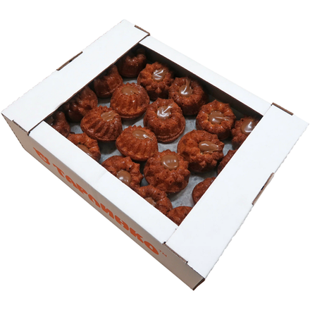 Кекс глазированный с карамельной начинкой BRUNI вес (7691)