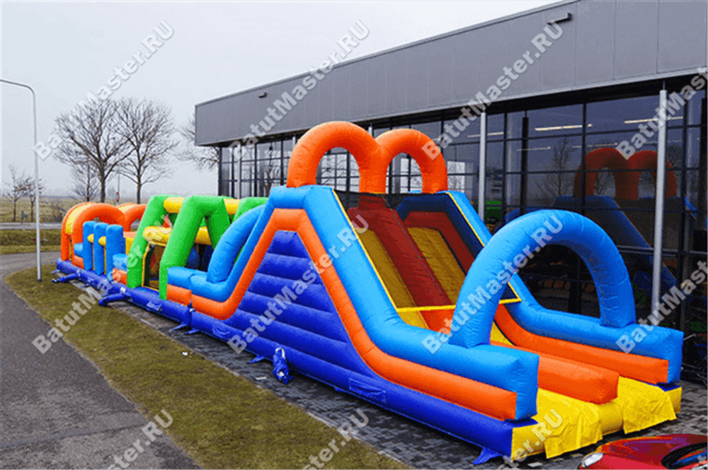 Надувная полоса препятствий "Летняя забава"