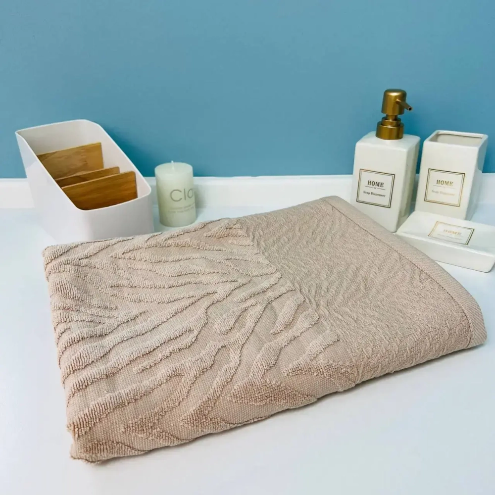 Полотенце махровое 70*140см «Florence» цвет кофейная орхидея 04-149, плотность 450 гр/м2