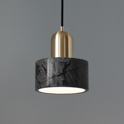 Подвесной светильник Cloyd ANTUAN P1 / Ø15 см - черн.мрамор (арт.10795)