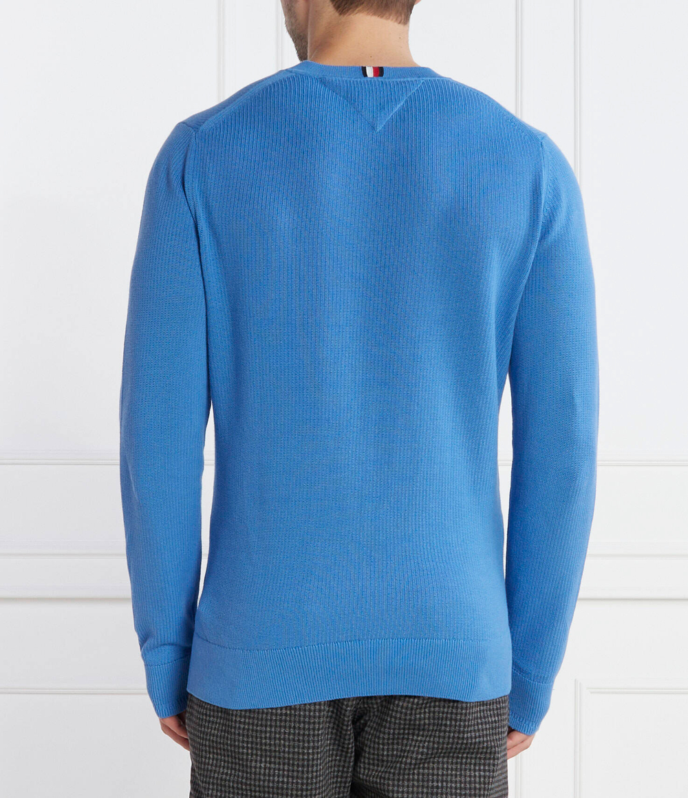 Свитер CHAIN RIDGE STRUCTURE Tommy Hilfiger - голубой(MW0MW33511)