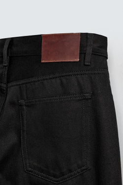 ZARA ДЖИНСЫ STRAIGHT FIT, ЧЕРНЫЙ