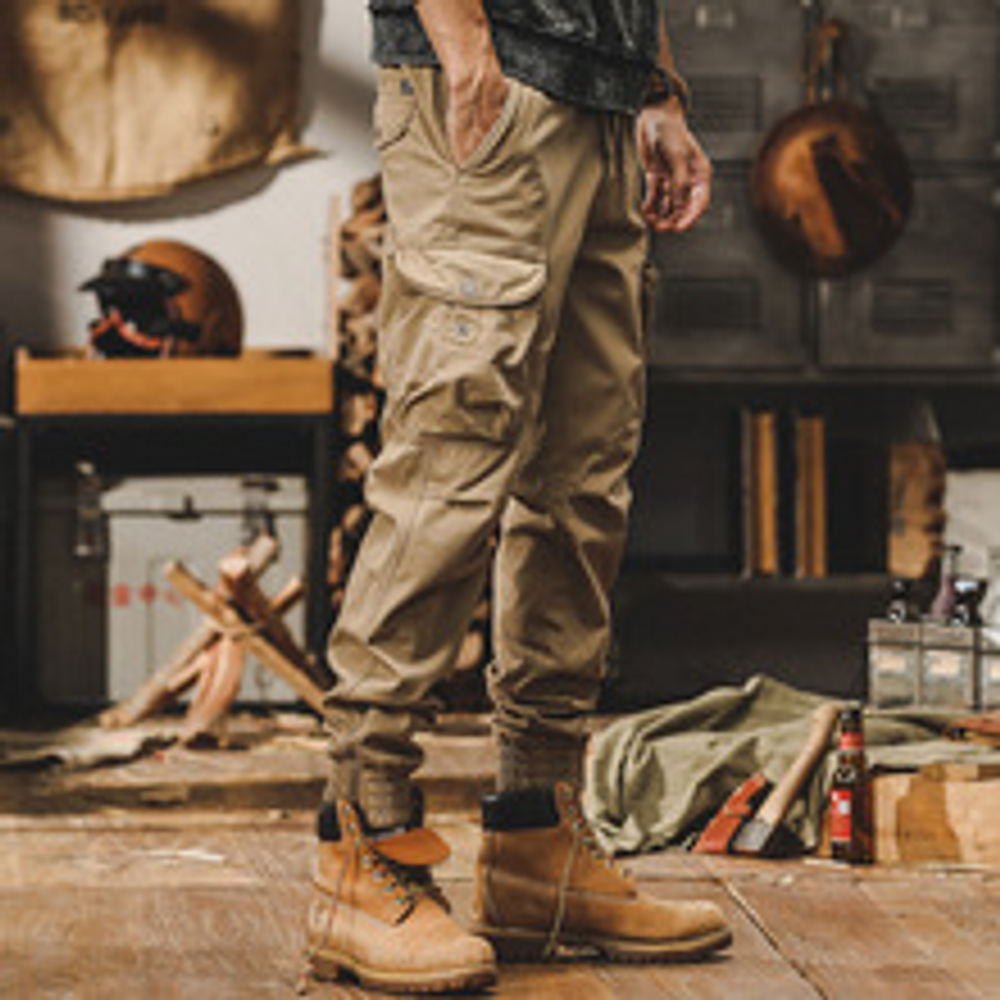 Мужские брюки джогерры резинка плюс замок в американском ретро-стиле. Оптом и в розницу