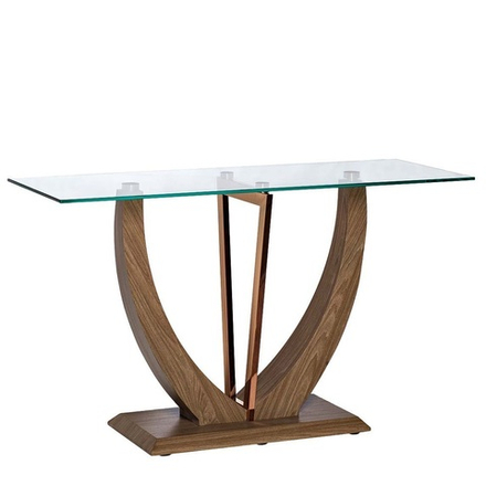 30B-791-2 Консоль со стеклом бежевая 127*46*75см