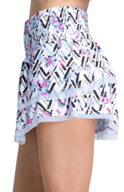 Теннисная юбка Lucky in Love Got The Blues High Waist Wild Bloom 13.5"