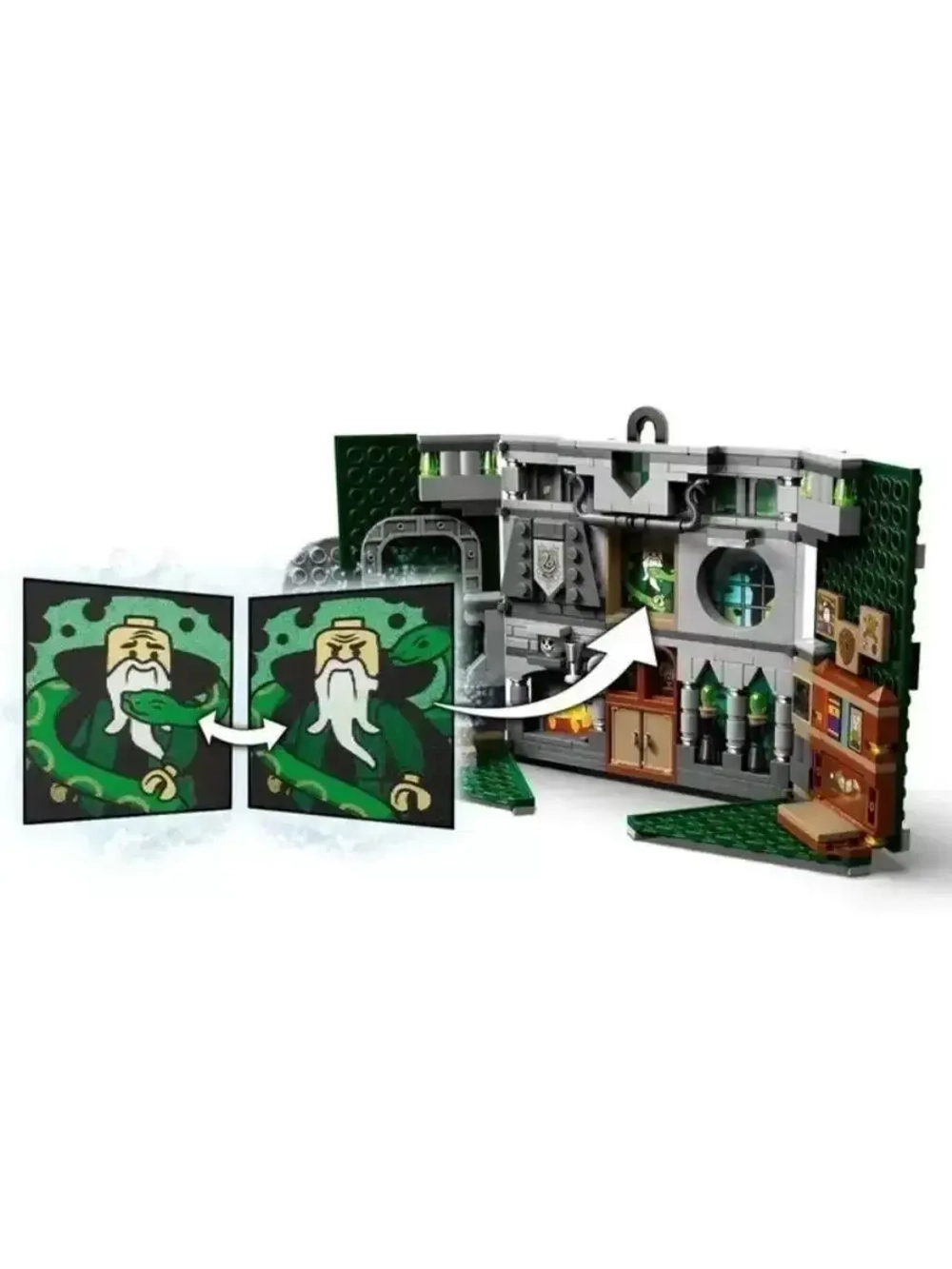 Конструктор Гарри Поттер "Знамя факультета Слизерин" 349 дет