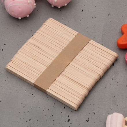 Палочки для мороженого деревянные «Яркий вкус», набор 50 шт., 11.4×1 см