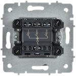 BRITE Выключатель 3-клавишный 10А ВС10-3-0-БрАБ арктический белый IEK