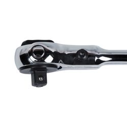 KING TONY (3752-09G) Трещотка 3/8", 235 мм, 72 зубца, дисковый механизм, поворотная голова с кнопкой