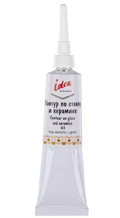 Контур по стеклу и керамике ВИСТА АРТИСТА Идея №03 золото 18 мл (80433784054)