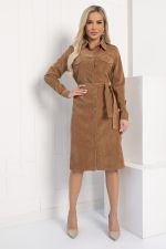 Платье-рубашка В большом городе (коричневое) П12800М LT Collection