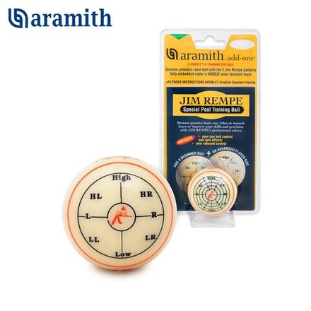 Тренировочный шар Aramith Jim Rempe Pool ø57,2мм блистер