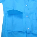 Дождевик-плащ детский «Rainbow» с капюшоном,на молнии, с отдел.под рюкзак, цвет голубой, размер XL(86*54см) ДоброСад