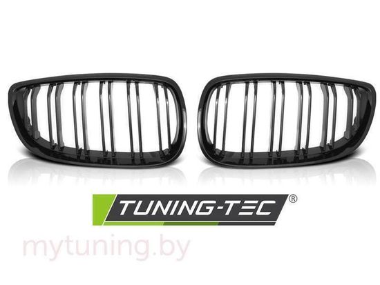 Решетка (ноздри) радиатора GLOSSY BLACK DOUBLE BAR M-LOOK для BMW 3 E92 E93