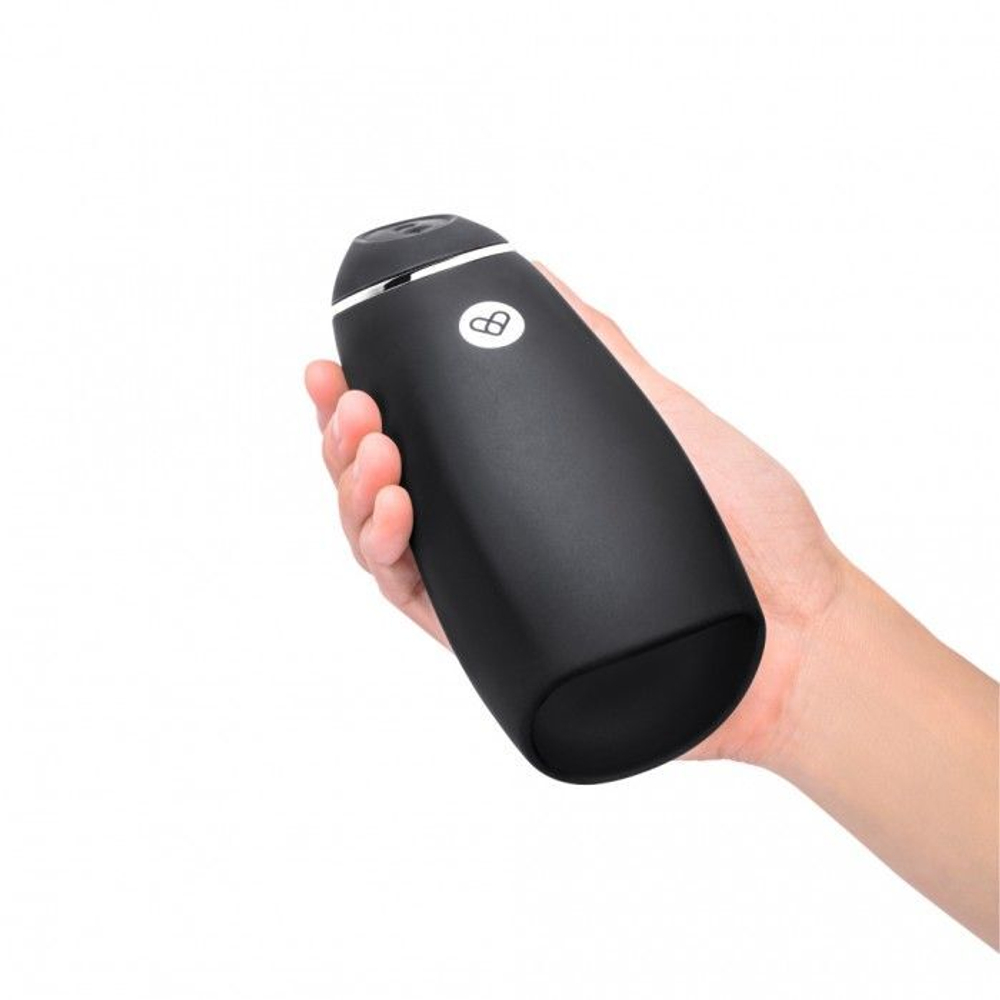 Черный перезаряжаемый мастурбатор для мужчин Pink Vibe (Цвет: черный)