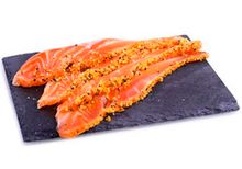 Лосось фирменной посолки с лимонным перцем, нарезка, 200г