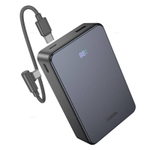 Hoco J170A Starlight 22.5W+PD20W универсальный портативный аккумулятор с кабелем (20000mAh) (metal grey)