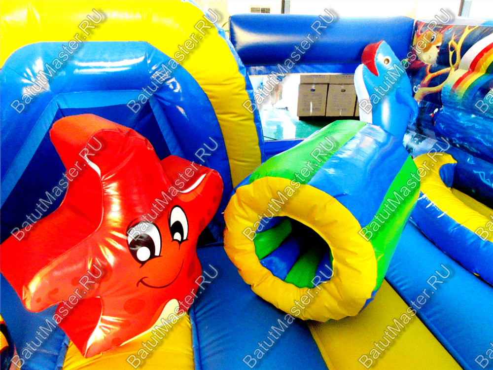 Надувной батут "Белый мишка" 7*5*2.7 м