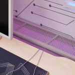 Игровой стол - IKEA UTESPELARE, с эффектом ясеня/серый, 160х80, УТЕСПЕЛАРЕ ИКЕА  ИКЕА