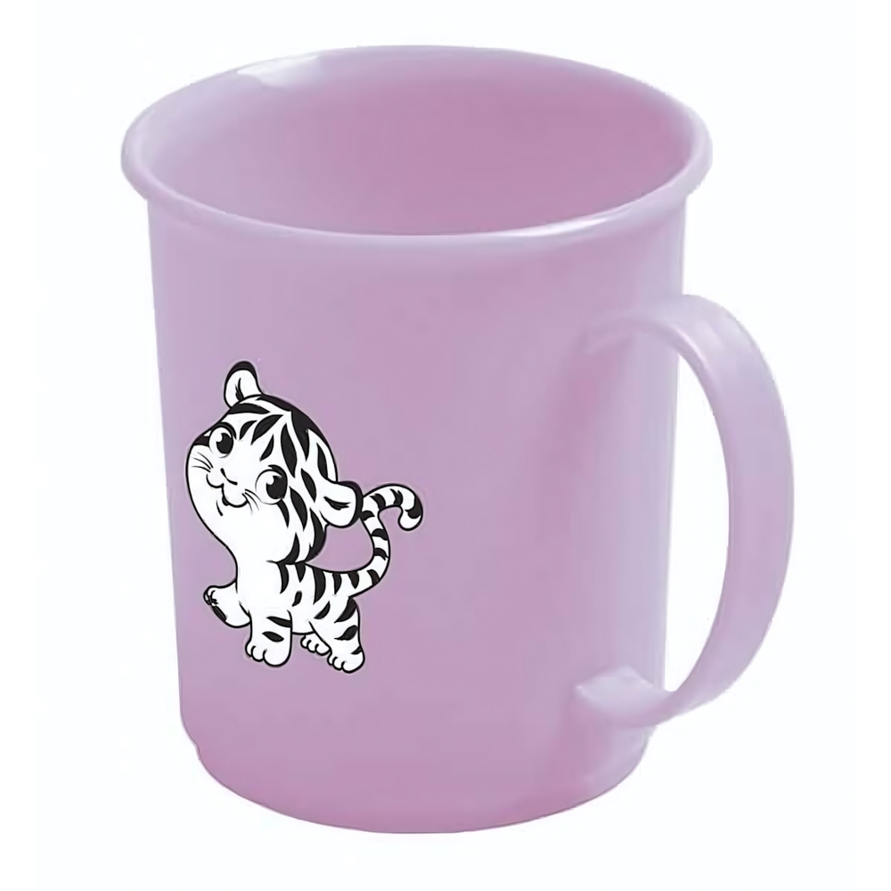 Кружка детская с декором 0,18л (розовый)