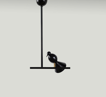 Ceiling design lamp  Alouette by Atelier Areti (Black)
