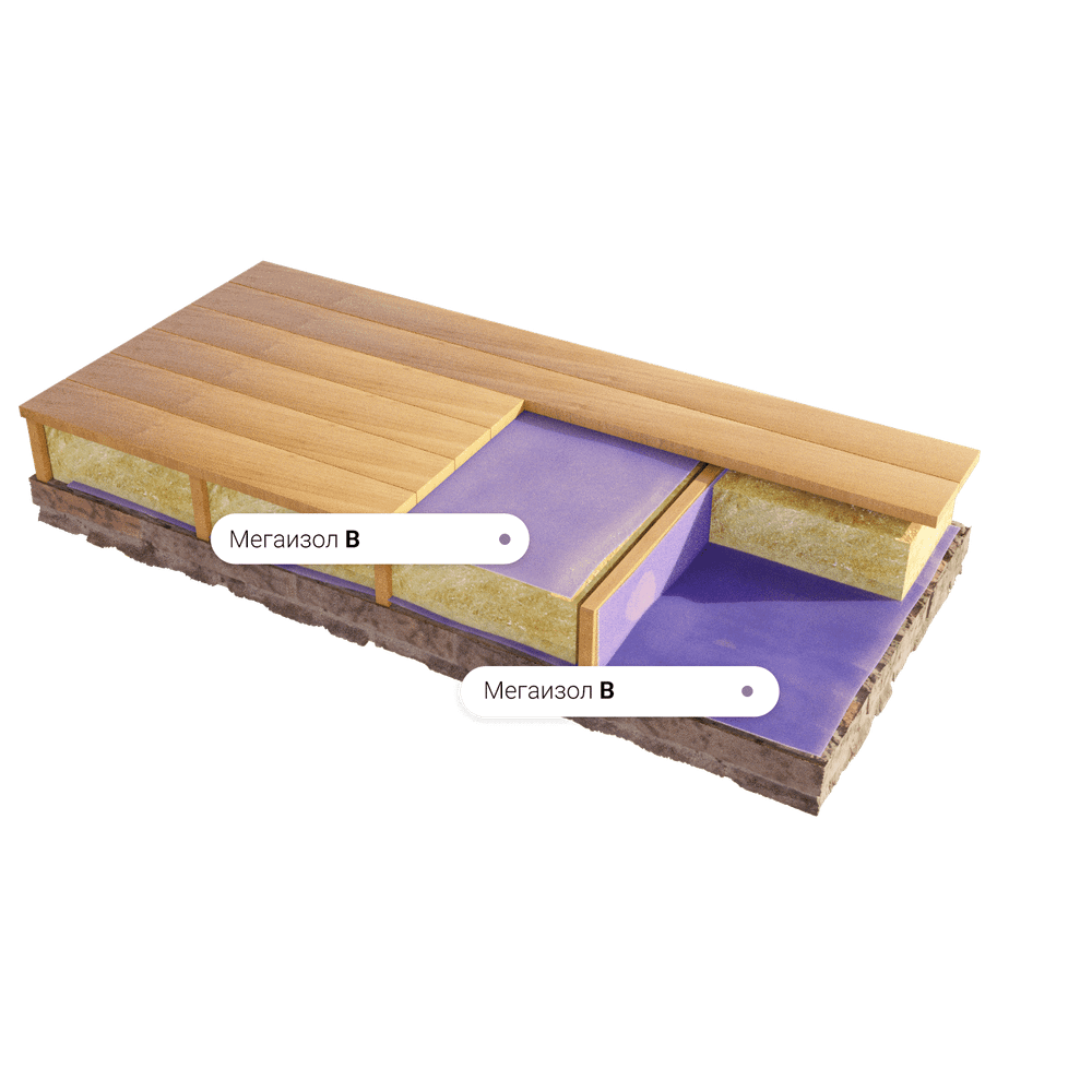 Пароизоляционная мембрана Мегаизол В 70 м2