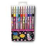 Набор ручек пиши-стирай, гелевые 0,5 мм. 10 цветов "Kuromi" (Центрум)