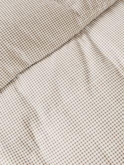 Простынь на резинке перкаль Сказка "Бежевая клеточка" 180x200 см