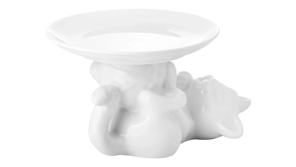 Блюдо на ножке Claystreet Котенок 18 см