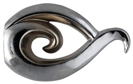 Бутон Серебро глянец наконечники на карниз кованый d 16