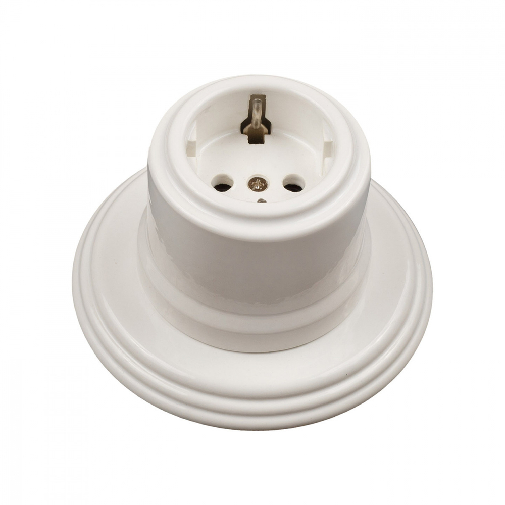 Рамка 1 постовая, керамика, цвет белый BF2-610-01