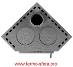 Печь-камин БАВАРИЯ УГЛОВАЯ с плитой