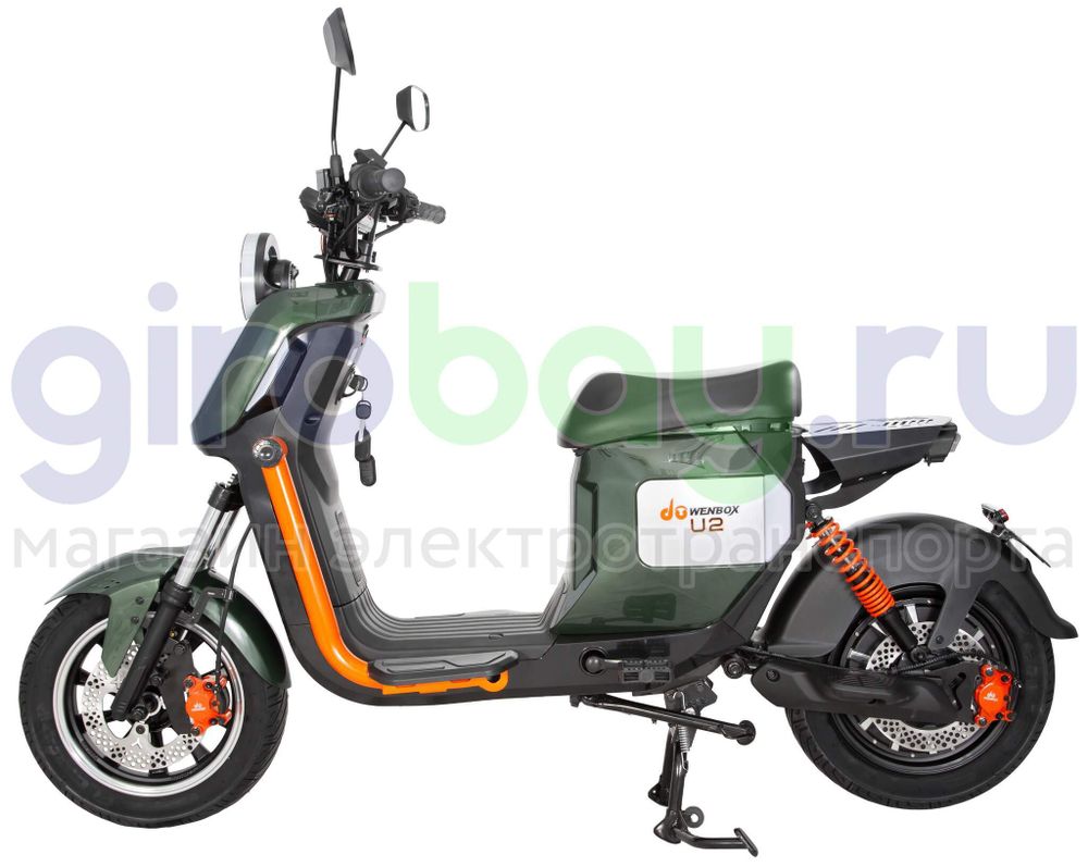 Электроскутер WENBOX U2 1500W (60V/45Ah) - Зелёный фото №5