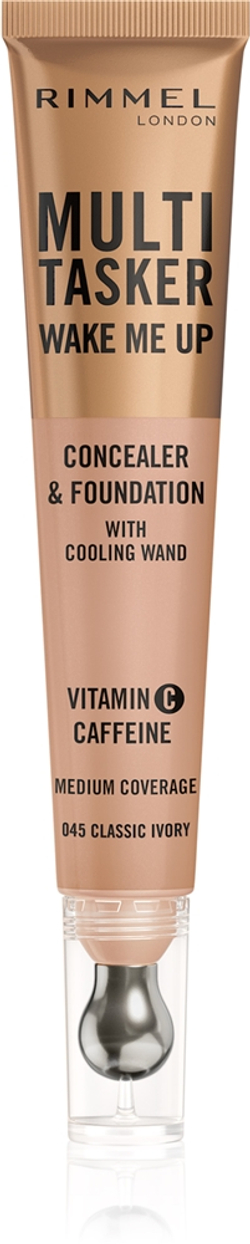 Rimmel Multi-Tasker Wake Me Up - Подклад и корректор с эффектом осветления оттенок 45 Classic Ivory, 20 ml
