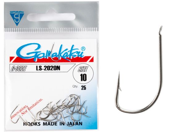Крючки Gamakatsu LS-2020N HOOKS NICKEL разм. 10 25шт.