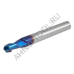 Фреза твердосплавная сферическая  3мм (L=50, l=6, хв=4) Z2 35° по закаленной стали BRHM-2B-R1.5S HRC
