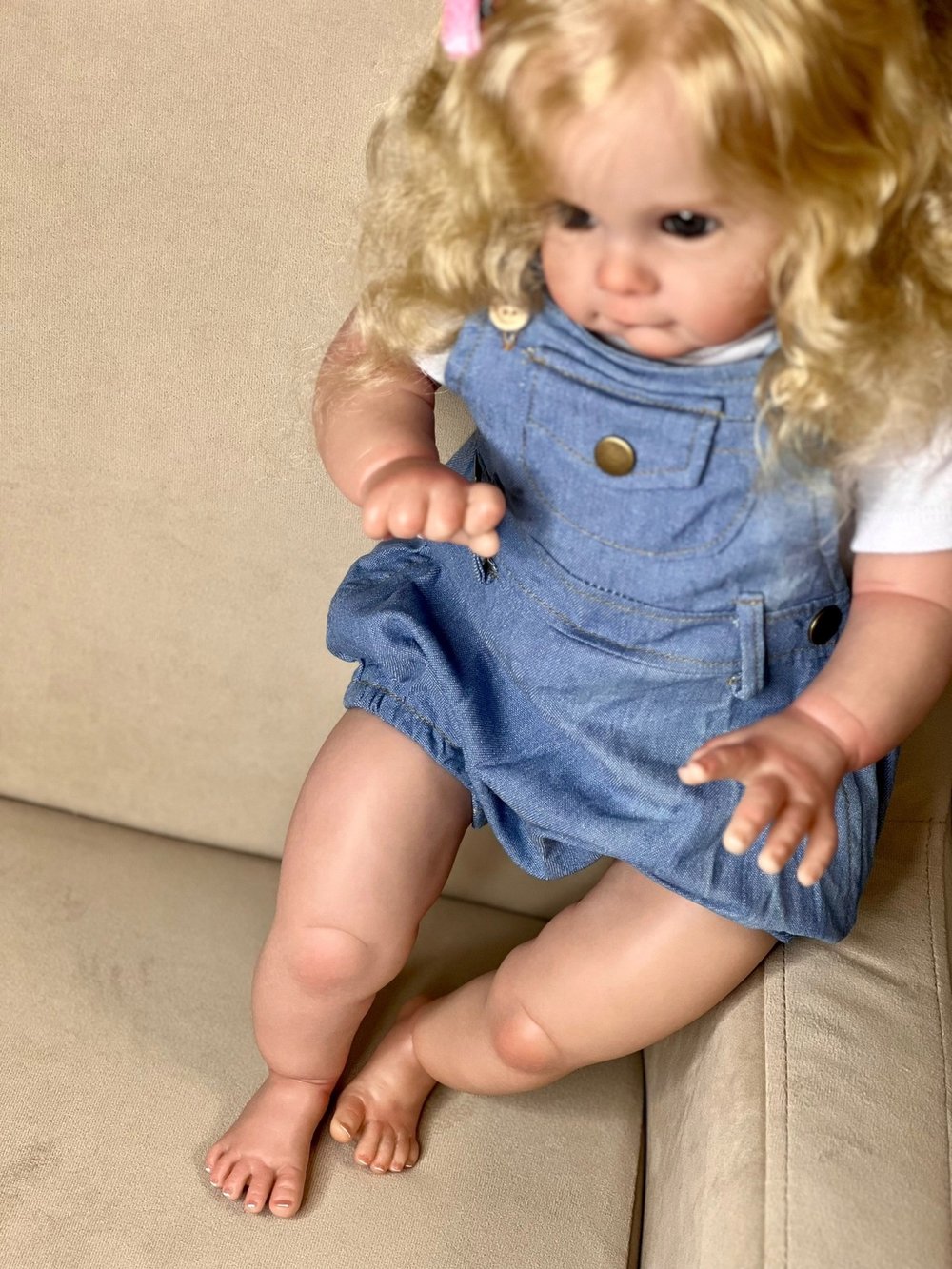 Кукла Реборн мягконабивная 60см в пакете (FA-007)