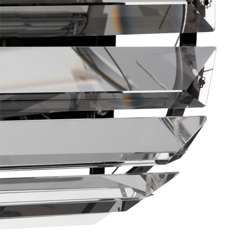 722660 Бра LIMPIO 6х20W G9 ЧЕРНЫЙ ХРОМ/ПРОЗРАЧНЫЙ