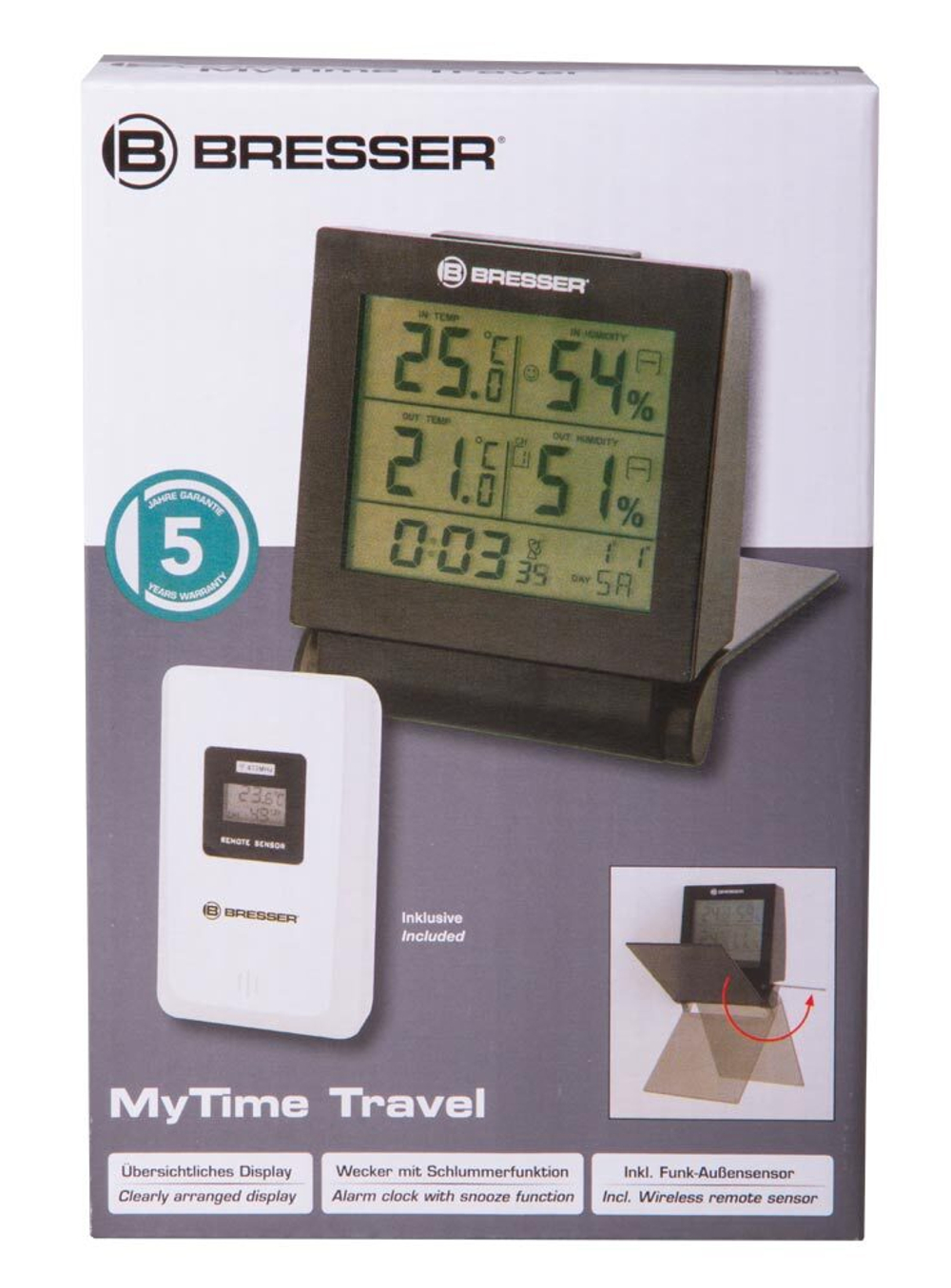 Метеостанция Bresser MyTime Travel Alarm Clock