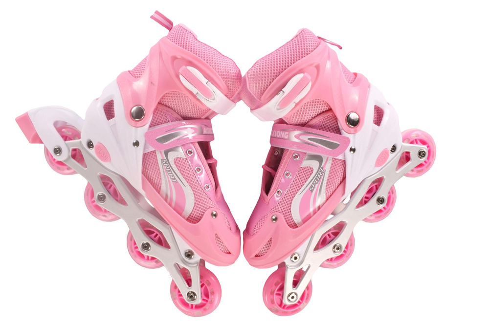 Ролики, PVC колесо со светом (р-р S31-34 M35-38 L39-42), D-608B-62