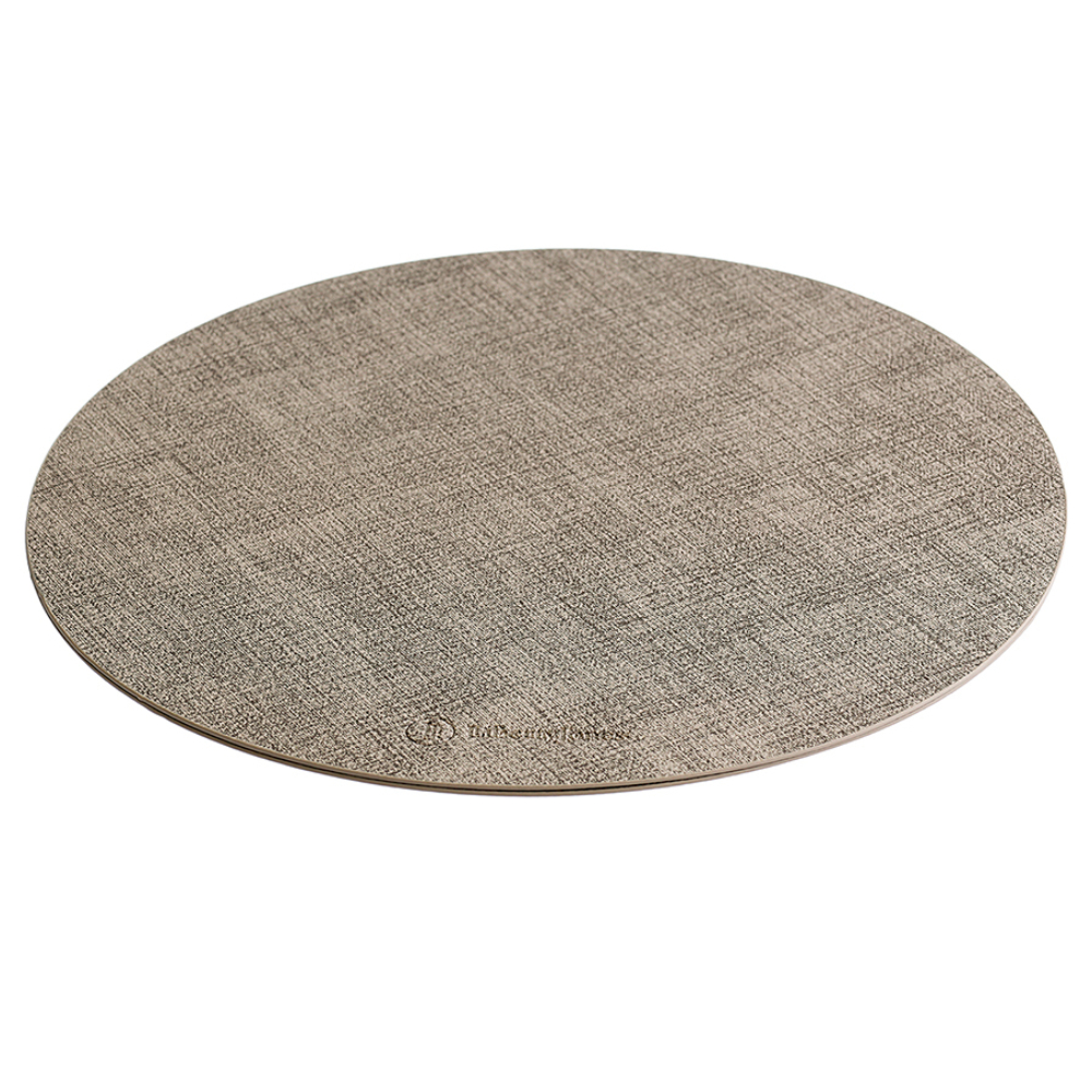 Набор из 2-х сервировочных салфеток leanera, D35 см, песочные