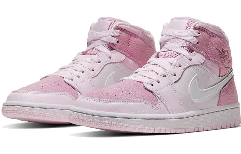 Кроссовки Jordan Air Jordan 1 Mid Digital Pink (Женская размерная сетка)